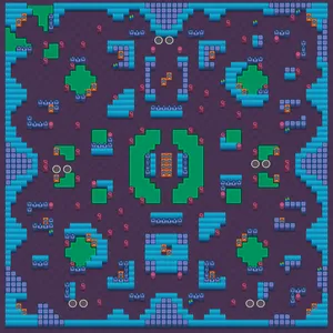 Acid Lakes — Duo Showdown map in Brawl Stars