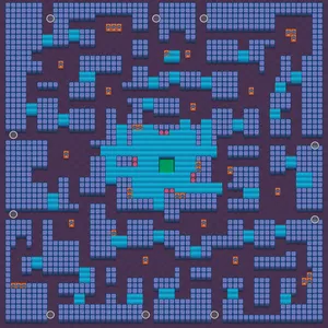 Cavern Churn — Loaded Duo Showdown map in Brawl Stars