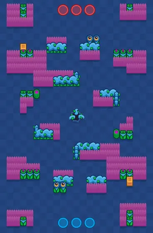 Deathcap Trap — Gem Grab map in Brawl Stars