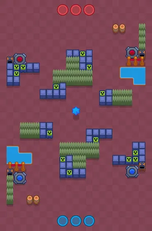 Dont Turn Around — Bounty map in Brawl Stars