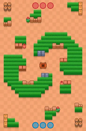 Double Swoosh — Gem Grab map in Brawl Stars