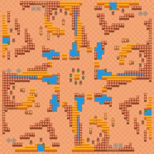 Final Four — Duo Showdown map in Brawl Stars