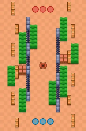 Fortress Fall — Gem Grab map in Brawl Stars