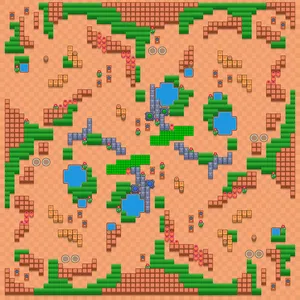 Gated Community — Duo Showdown map in Brawl Stars