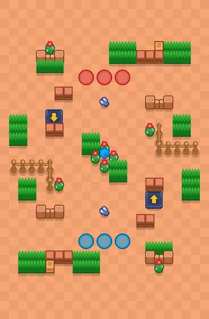 Hug Or Hurl — Dodgebrawl map in Brawl Stars