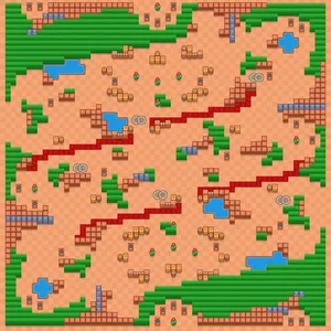 Kroket — Duo Showdown map in Brawl Stars