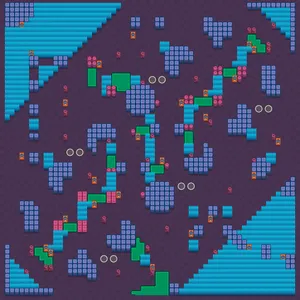 Lilypond Grove — Trio Showdown map in Brawl Stars