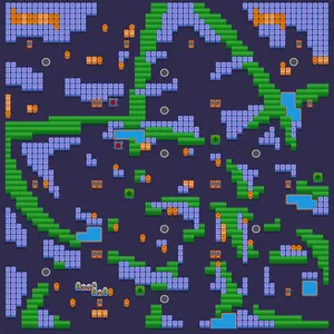 Lotus — Solo Showdown map in Brawl Stars