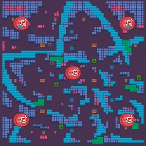 Lotus — Upside Showdown map in Brawl Stars