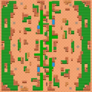 Makeshift Scaffolding — Solo Showdown map in Brawl Stars