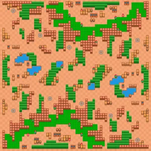 Molten To The Core — Solo Showdown map in Brawl Stars