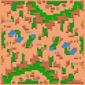 Molten To The Core — Duo Showdown map in Brawl Stars