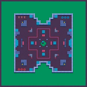 Nippy Narrows — Trio Wipeout map in Brawl Stars