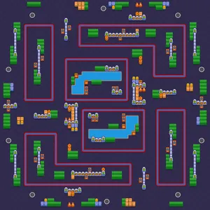 North Park Station — Solo Showdown map in Brawl Stars