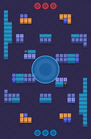 Open Business — Hot Zone map in Brawl Stars