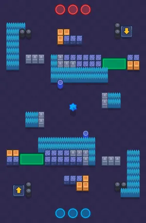 Out In The Open — Knockout map in Brawl Stars