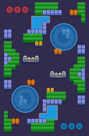 Parallel Plays — Hot Zone map in Brawl Stars