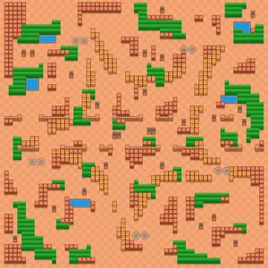 Starfruit Supernova — Duo Showdown map in Brawl Stars