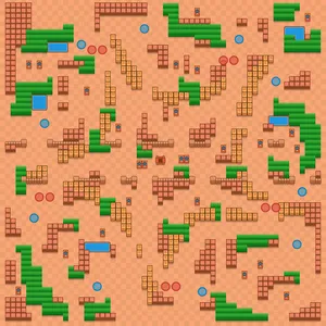 Starfruit Supernova — Loaded Showdown map in Brawl Stars