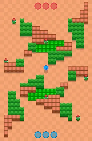 Starrburst — Bounty map in Brawl Stars
