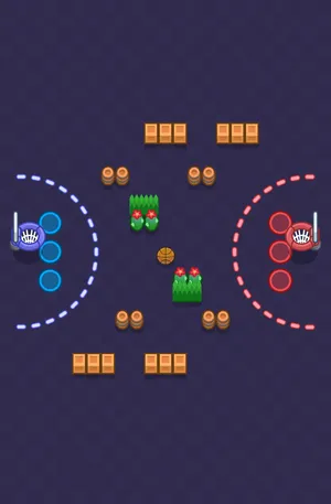 Triple-Double — Basket Brawl map in Brawl Stars