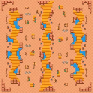 Twisting Vines — Duo Showdown map in Brawl Stars
