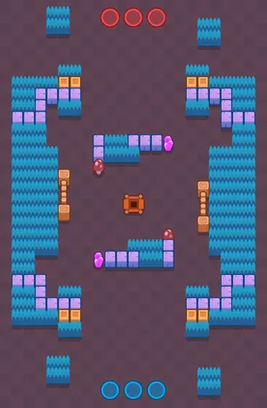 Undermine — Gem Grab map in Brawl Stars