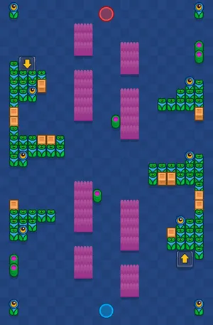 Warriors Way — Duels map in Brawl Stars