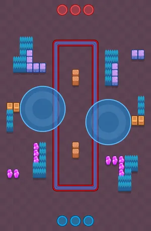 Zone Splitting — Hot Zone map in Brawl Stars